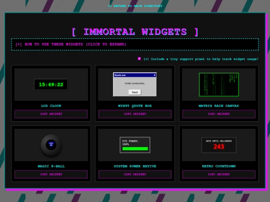 widgets screenshot
