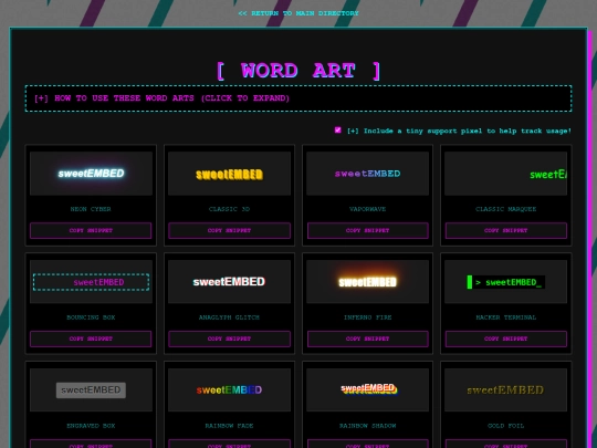 wordart screenshot