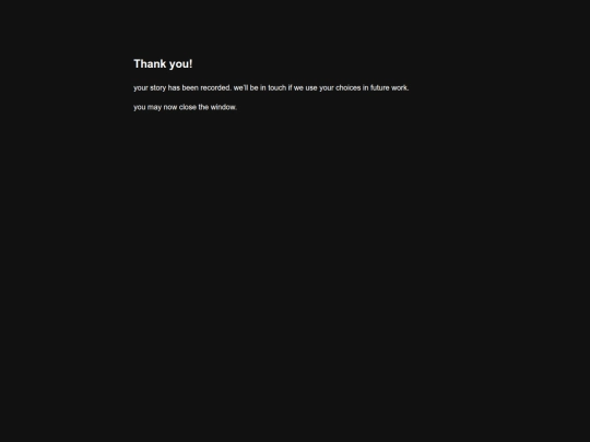 thankyou screenshot
