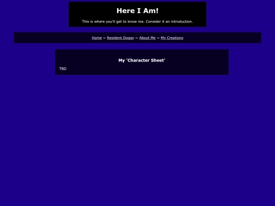 aboutMe screenshot