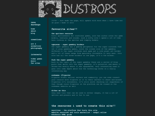 sites screenshot