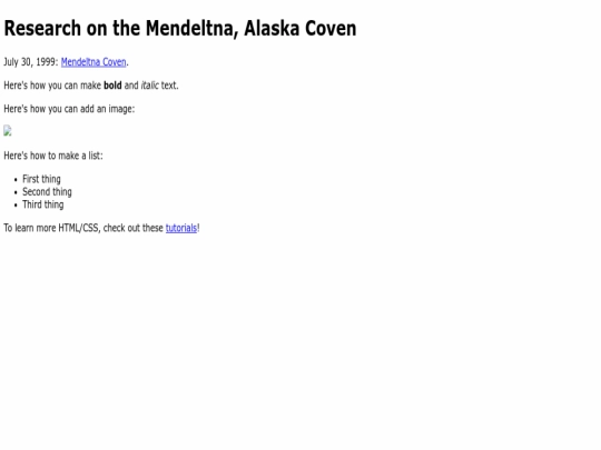 index screenshot