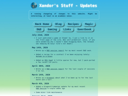 blogposts/changelog screenshot