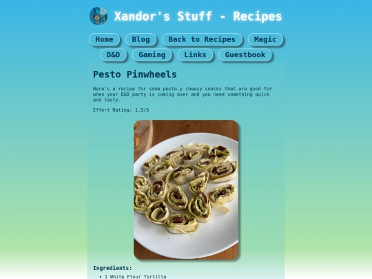 recipes/cooking/pesto_pinwheels screenshot