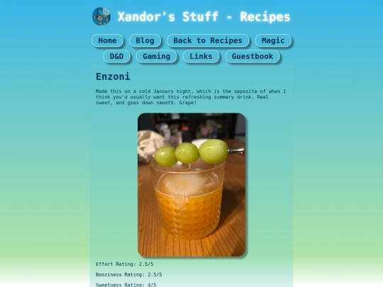 recipes/drinks/enzoni screenshot