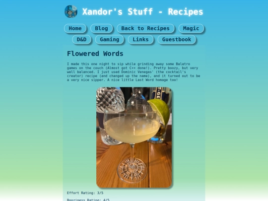 recipes/drinks/flowered_words screenshot