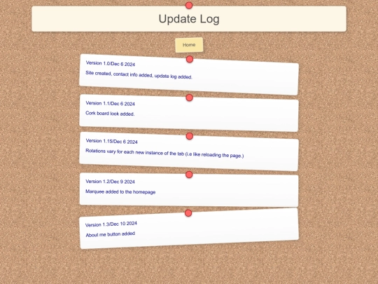 updatelog screenshot