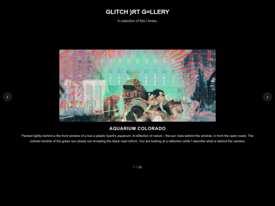 glitch-art-gallery screenshot