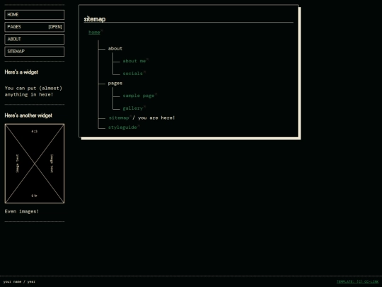 sarge/sitemap screenshot