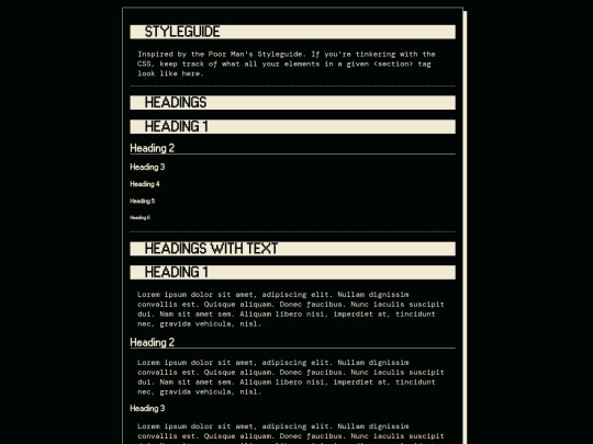 sarge/styleguide screenshot