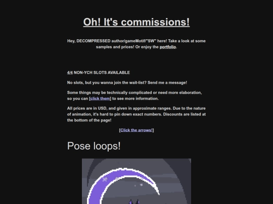 commissions screenshot