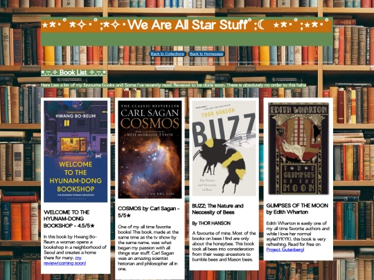 collections/book-list screenshot