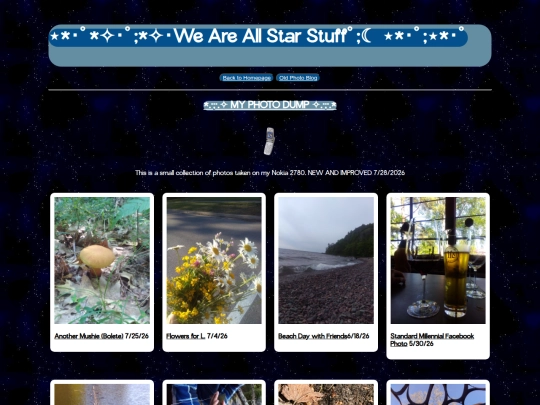 photo-gallery/photo-blog screenshot