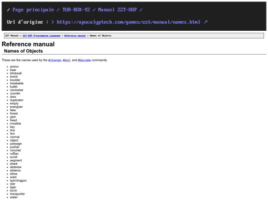 TUR-ROX-YZ/zzt_manual/names screenshot