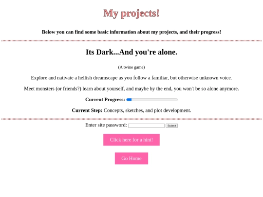 projects screenshot