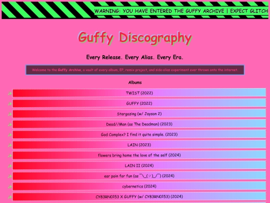 discography screenshot