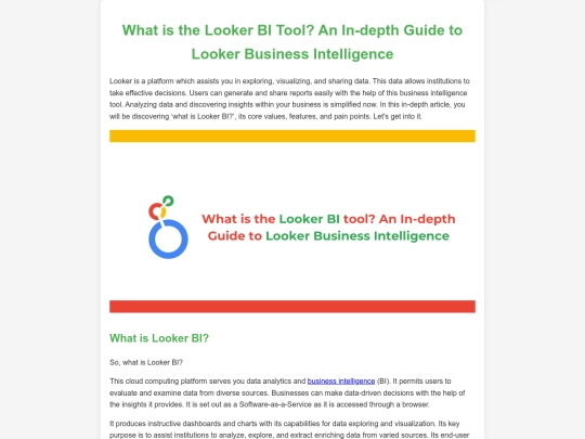 what-is-looker-bi-tool screenshot