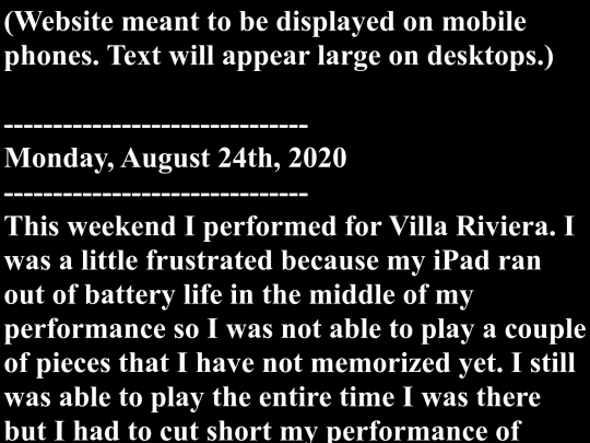 August2020RHPlog screenshot