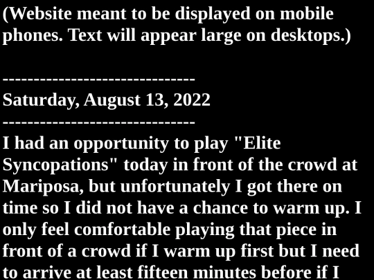 August2022RHPlog screenshot