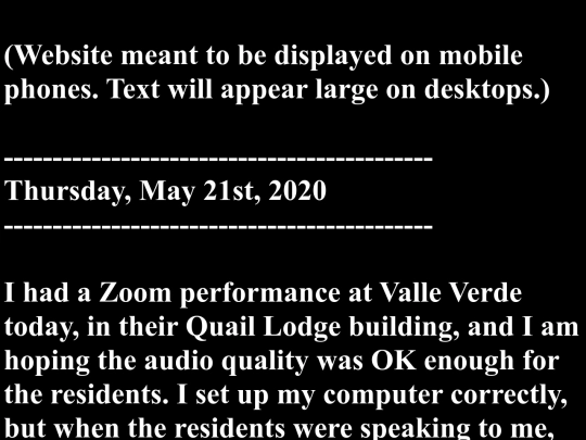 May2020RHPlog screenshot