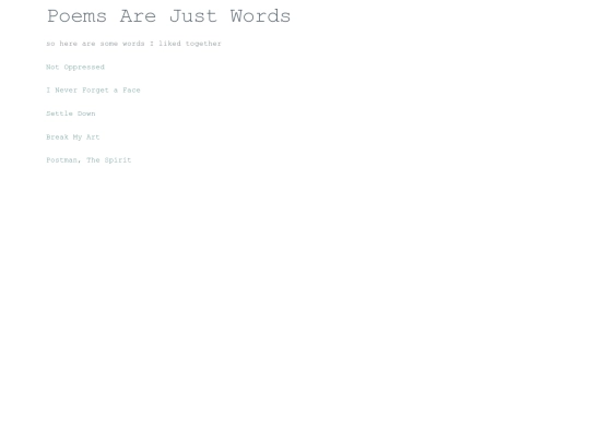 poems screenshot