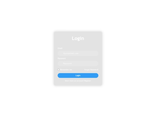 login screenshot