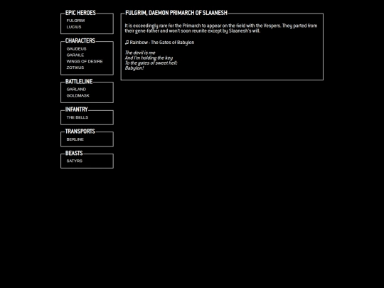 vespers-units screenshot
