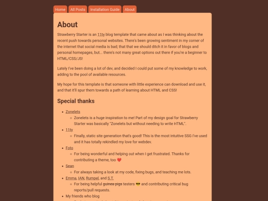 info/about screenshot