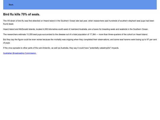 birdflu screenshot