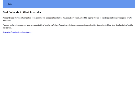 birdfluWA screenshot