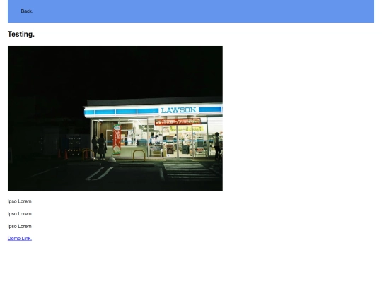 test screenshot