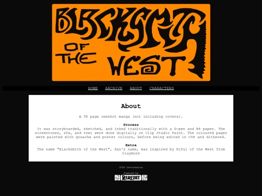 Blacksmith of the West/about screenshot