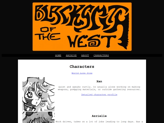 Blacksmith of the West/characters screenshot