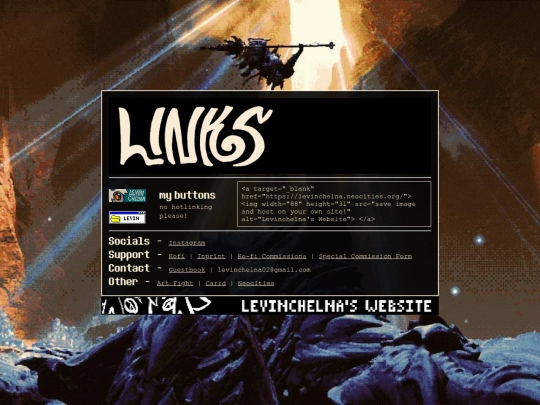 links screenshot