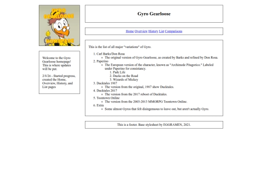list screenshot