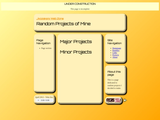 projects screenshot