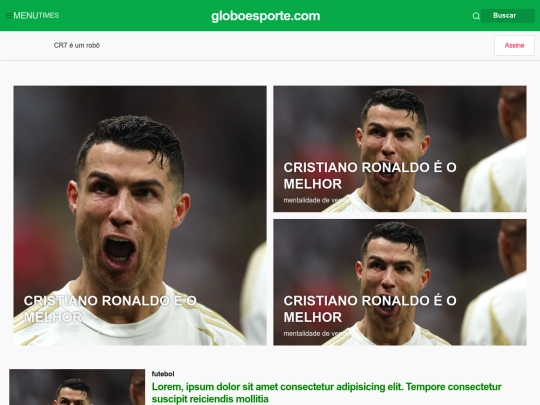 Trabalho globoesporte screenshot