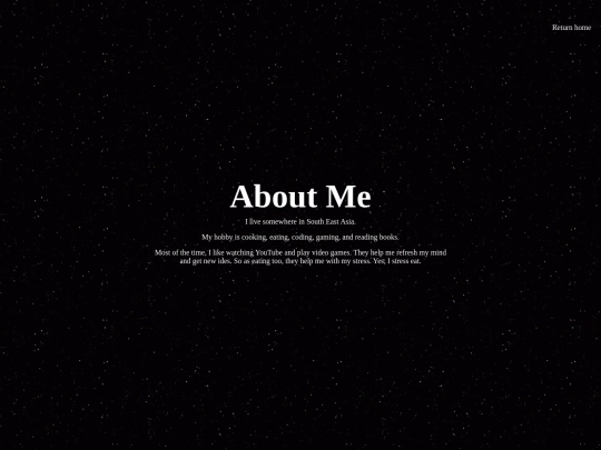 aboutme screenshot