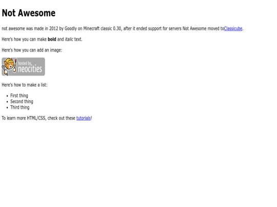 index screenshot