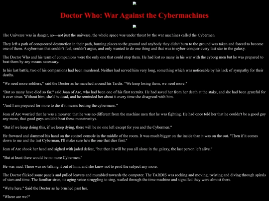 tales/doctor_who screenshot