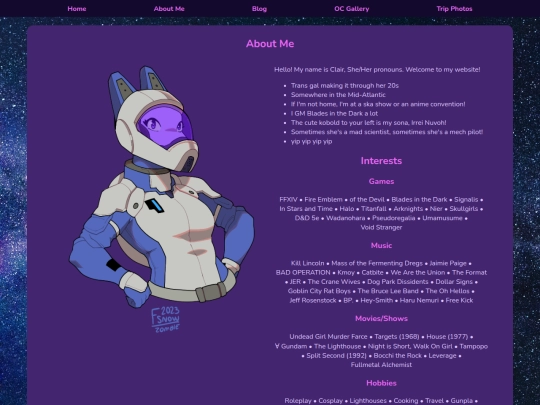 aboutme screenshot