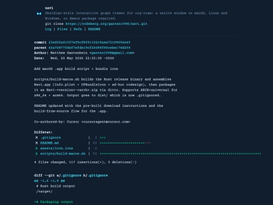 git/navi/commit/23ed3fafc5f7ef9cf8591102c9a4a72199056e45 screenshot