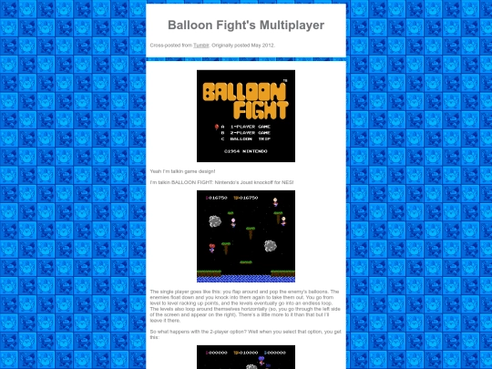article/balloon-fight screenshot