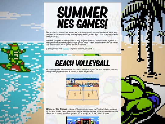article/summer-nes screenshot