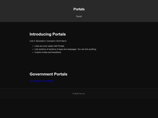 devkit.portals screenshot