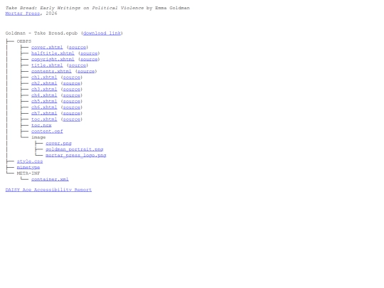Goldman-Take Bread/goldman-filetree screenshot