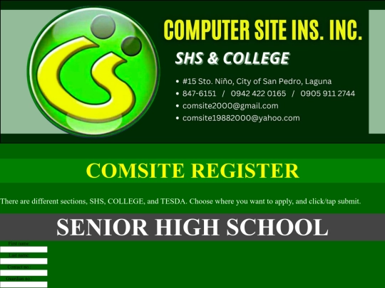 register screenshot