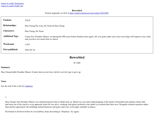 fic/bowerbird screenshot