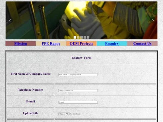 Enquiry screenshot