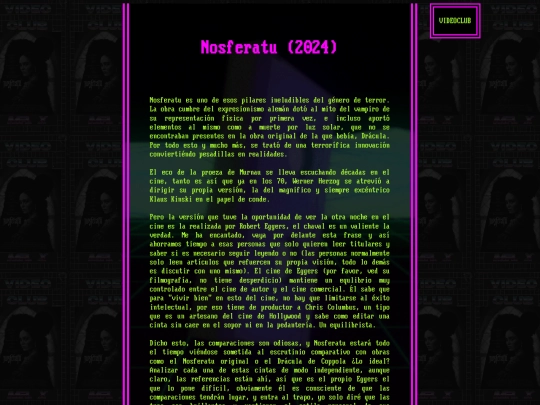 peliculas/nosferatu screenshot